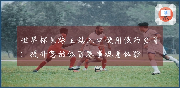 世界杯买球主站入口使用技巧分享：提升您的体育赛事观看体验