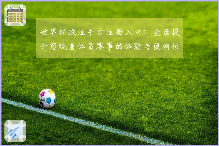 世界杯投注平台注册入口：全面提升您观看体育赛事的体验与便利性